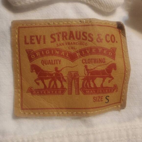 LADIES VINTAGE LEVI STRAUSS AND CO  HAND PAINTED DENIM JACKET - Picture 6 of 7